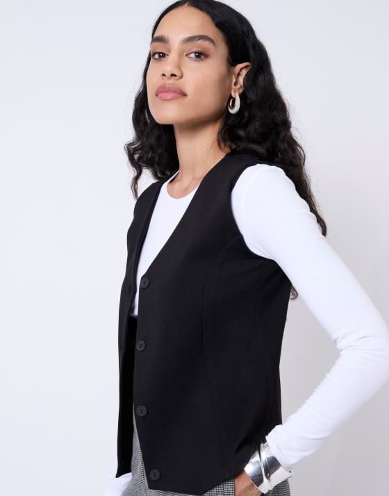 Gilet court uni