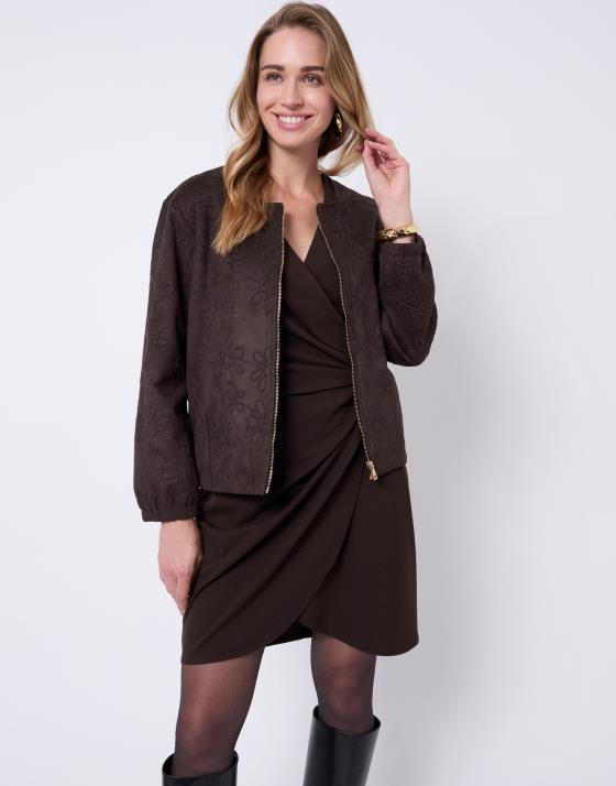 Blouson court jacquard