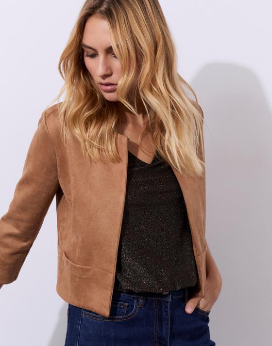 Veste courte unie