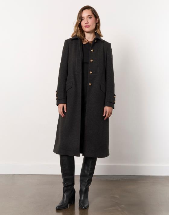 Manteau long uni