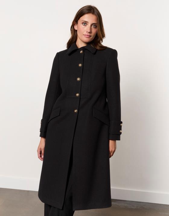 Manteau noir habillé femme hotsell