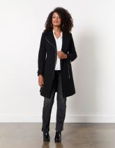 Manteau mi-longue uni
