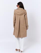 Imperméable mi-long uni