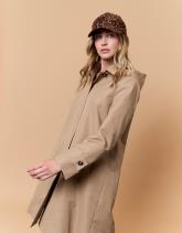 Imperméable mi-long uni