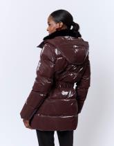 Doudoune mi-longue unie