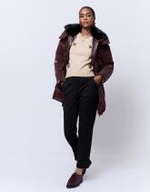 Doudoune mi-longue unie