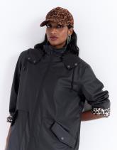 Imperméable mi-long uni