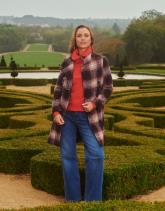 Manteau à carreaux