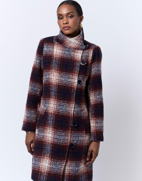 Manteau à carreaux