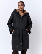 Parka mi-longue unie