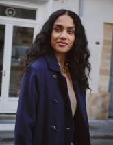 Redingote longue unie