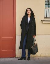 Redingote longue unie