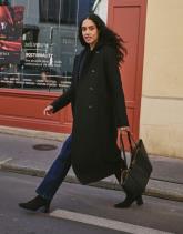 Redingote longue unie