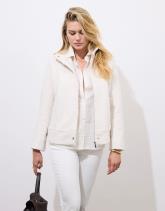 Blouson en aspect lainage uni