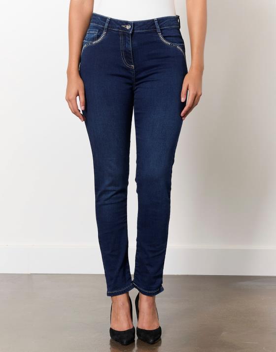 Jean slim couleur femme best sale