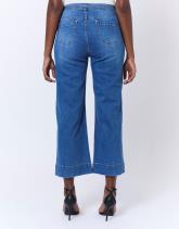 Jean cropped en denim