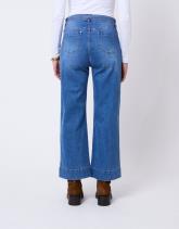 Jean cropped en denim