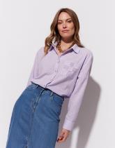 Chemisier manches longues uni