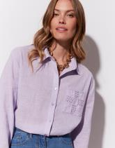 Chemisier manches longues uni