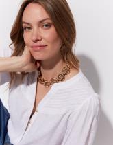 Blouse manches 3/4 unie