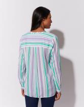 Blouse manches longues à fines rayures