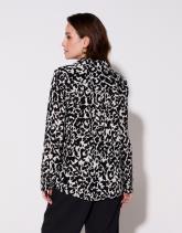 Chemisier manches longues imprimé léopard