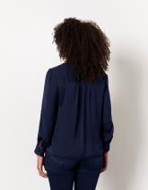 Blouse manches longues unie