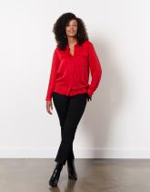 Chemisier manches longues uni