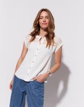 Blouse manches courtes unie