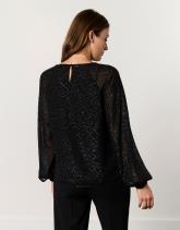 Blouse manches longues unie