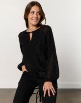 Blouse manches longues unie