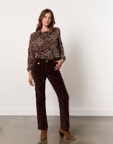 Blouse manches longues imprimée