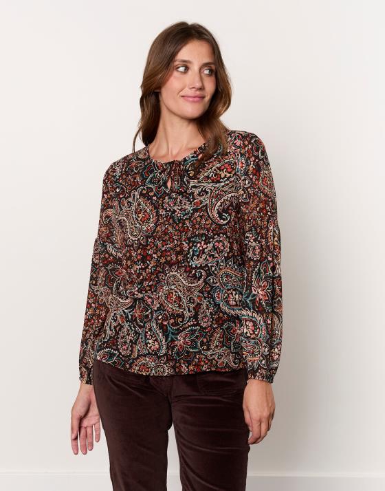 Blouse manches longues imprimée