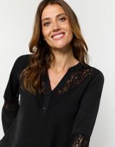 Blouse manches longues unie