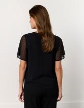 Blouse manches courtes unie