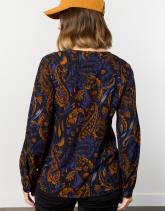 Blouse manches longues imprimée