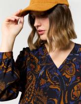 Blouse manches longues imprimée