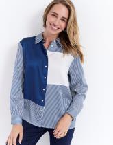 Chemisier manches longues rayé