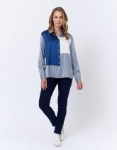 Chemisier manches longues rayé