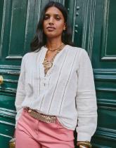 Blouse manches longues unie