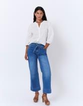 Blouse manches 3/4 unie