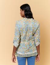 Blouse manches longues imprimé à fleurs
