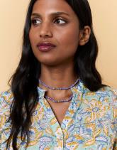 Blouse manches longues imprimé à fleurs