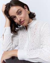 Blouse manches longues unie