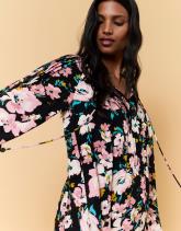 Blouse manches courtes imprimé à fleurs