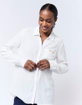 Chemisier manches longues uni