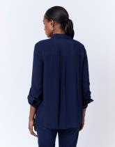 Chemisier manches longues uni