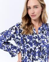 Blouse manches longues imprimé à fleurs