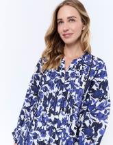 Blouse manches longues imprimé à fleurs