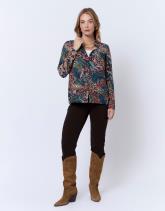 Chemisier manches longues imprimé